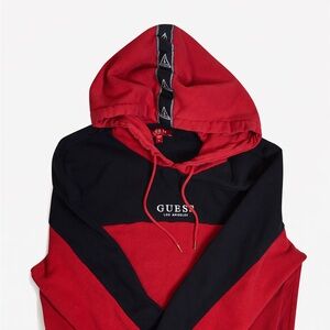 Guess Red and Black Men's Hoodie